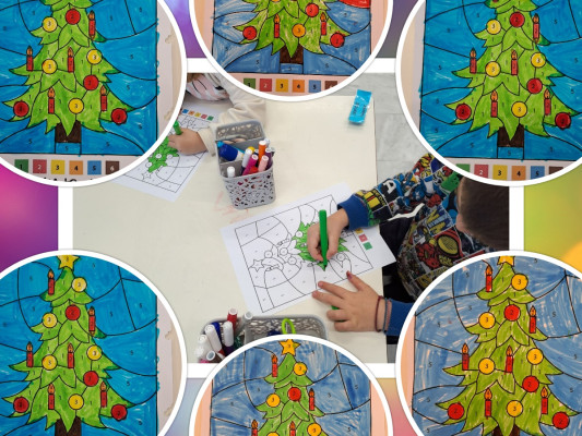 Ακολουθούμε τους αριθμούς και δίνουμε ζωή στο Xριστουγεννιάτικο δέντρο!